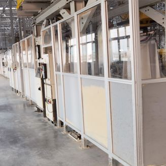 汽車廠(chǎng)智能生產線圍欄 汽車廠智能生產線圍欄